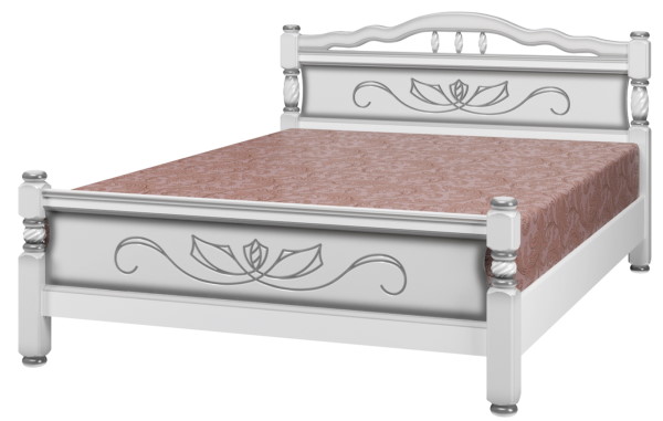 Фото Кровать односпальная Карина-5 (СМ 120х200) без основания с универсальными царгами от производителя Браво-мебель в Феодосии по цене 16&nbsp;840 ₽