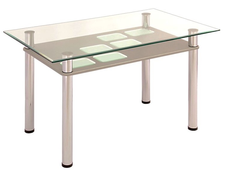 Фото Стол обеденный 3.0 с полкой мдф от производителя Мебель из стекла в Феодосии по цене 12&nbsp;330 ₽