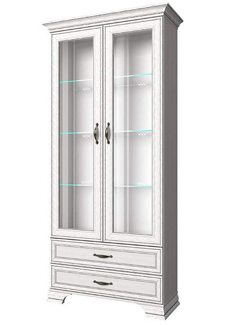 Фото Шкаф с витриной 2V2S Тиффани (Tiffany) от производителя Анрэкс в Феодосии по цене 34 770 ₽