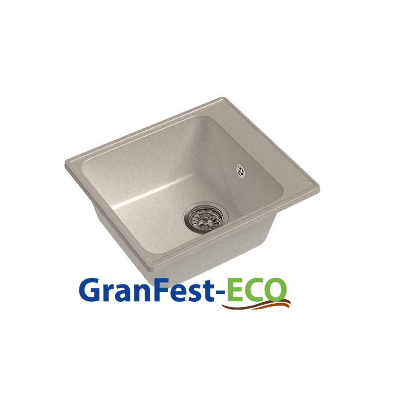 Фото Мойка Granfest eco-17 (ГР 420х480хh200) (шир.ящ.min 400) без сифона от производителя Granfest в Феодосии по цене 2 640 ₽