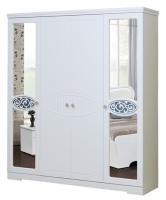 Шкаф Ольга-12 МДФ (187) четырехдверный (белый, белый глянец,(Фант-мебель)) в Феодосии от производителя 