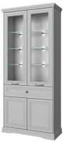 Фото shkafy-dlya-ofisa шкаф с витриной 2v2d1s h валенсия (valencia) производитель Анрэкс