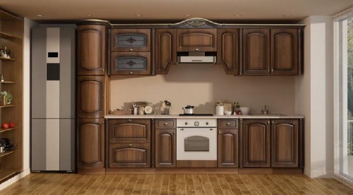 Кухня Селена №60 (3,2) (орех, орех патина,(Глория (Ставрополь Мебель)))