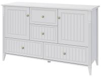 Комод комбинированный Мэгги (белый снег-лак белый (Браво-мебель) ) в Феодосии от производителя 