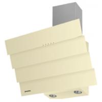 Вытяжка наклонная Cascada quart 60 (596х420хh713(878)) (Материал Металл/Стекло , Цвет Металлик/Черный) в Феодосии от производителя 