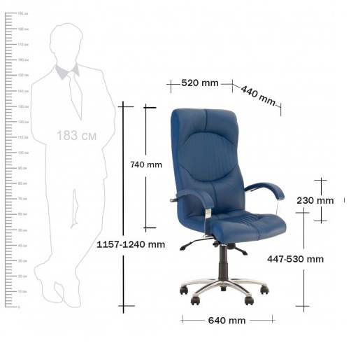 Фото Кресло для руководителя Гермес (Germes) аnifix (алюминий) от производителя Новый стиль в Феодосии по цене 20 100 ₽
