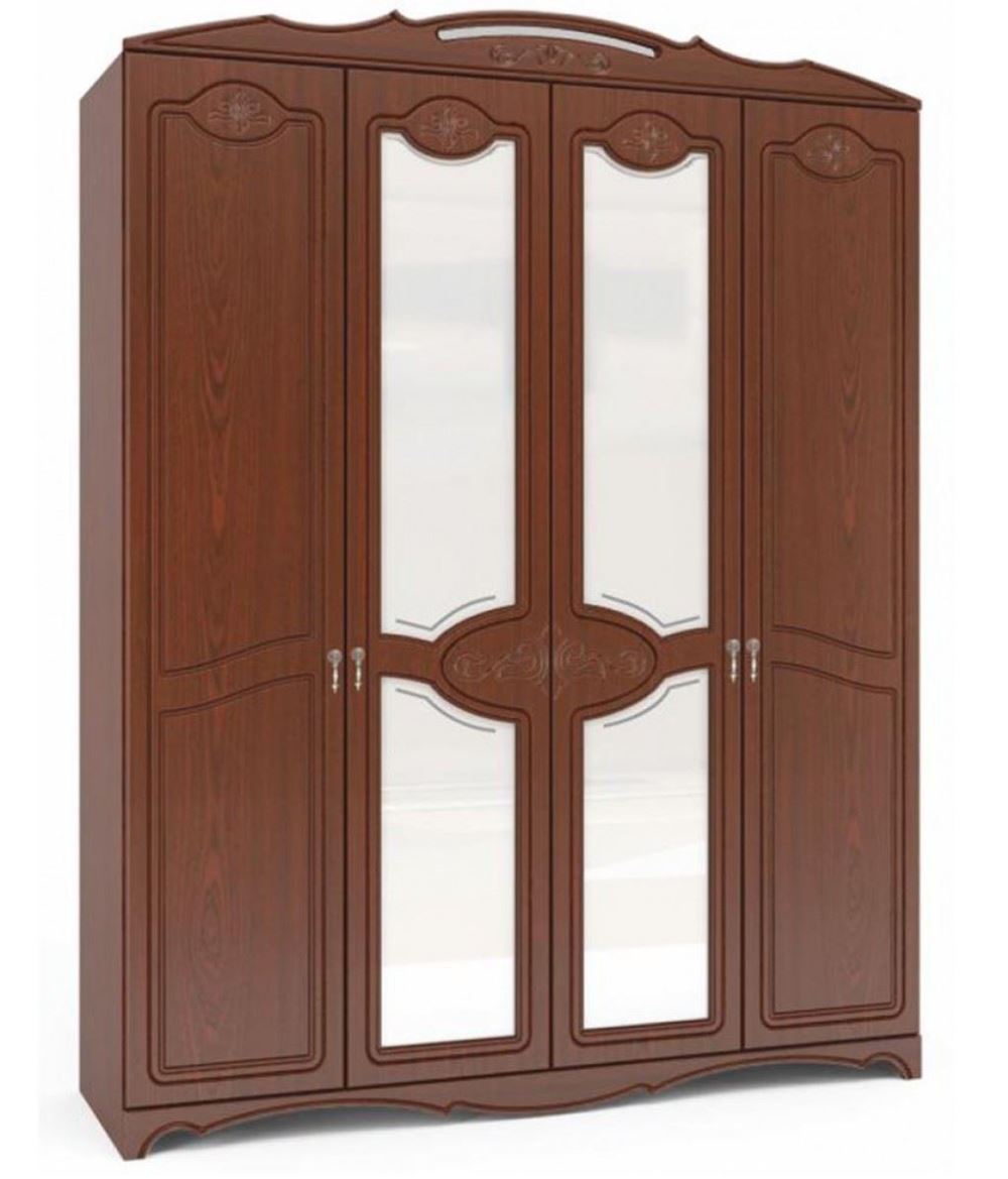 Фото Шкаф Лотос ШР-4 (178) четырехдверный от производителя Браво-мебель в Феодосии по цене 35&nbsp;360 ₽