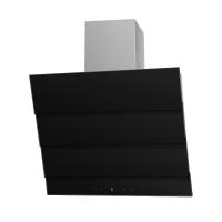 Вытяжка наклонная Cascada E 60 (596х400хh863(1173)) (Материал Металл/Стекло , Цвет Металлик/Черный) в Феодосии от производителя 