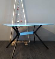 Стол обеденный DT-652 (металл, мдф-белый,  белый (La-alta) ) в Феодосии от производителя 