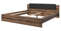 Кровать двуспальная Indira typ 32 (СМ 180х200) без основания ( 180х200 , ЛДСП/стекло , дуб monastery-черный , без подъемного мех. , без ящиков , без матраса (Helvetia) ) в Феодосии от производителя в интернет магазине Планета Комфорта Кровать двуспальная Indira typ 32 (СМ 180х200) без основания ( 180х200 , ЛДСП/стекло , дуб monastery-черный , без подъемного мех. , без ящиков , без матраса (Helvetia) ) в Феодосии от производителя