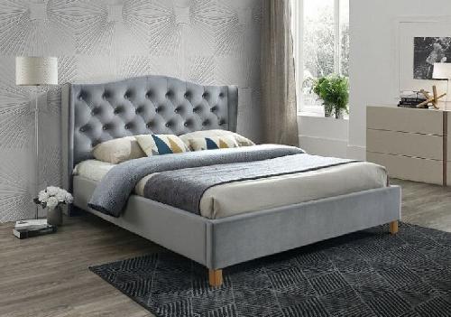 Кровать двуспальная Signal Aspen velvet bluvel (СМ 180х200) c ортопедическим основанием в интернет магазине Планета Комфорта Фото derevyannye-krovati кровать двуспальная signal aspen velvet bluvel (см 180х200) c ортопедическим основанием производитель Signal