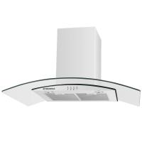 Вытяжка купольная Ancona plus 90 (900х500хh500(980)) (Материал Металл/Стекло , Цвет Белый/Прозрачный) в Феодосии от производителя 