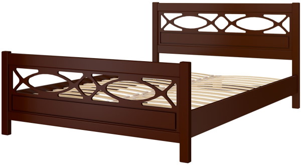 Фото Кровать двуспальная Лоренса (СМ 140х200) без основания с универсальными царгами от производителя Браво-мебель в Феодосии по цене 18 430 ₽