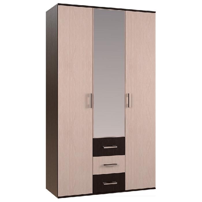 Шкаф Белла (120) трехдверный  (венге, венге-дуб атланта,(БТС)) Шкаф Белла (120) трехдверный  (венге, венге-дуб атланта,(БТС))