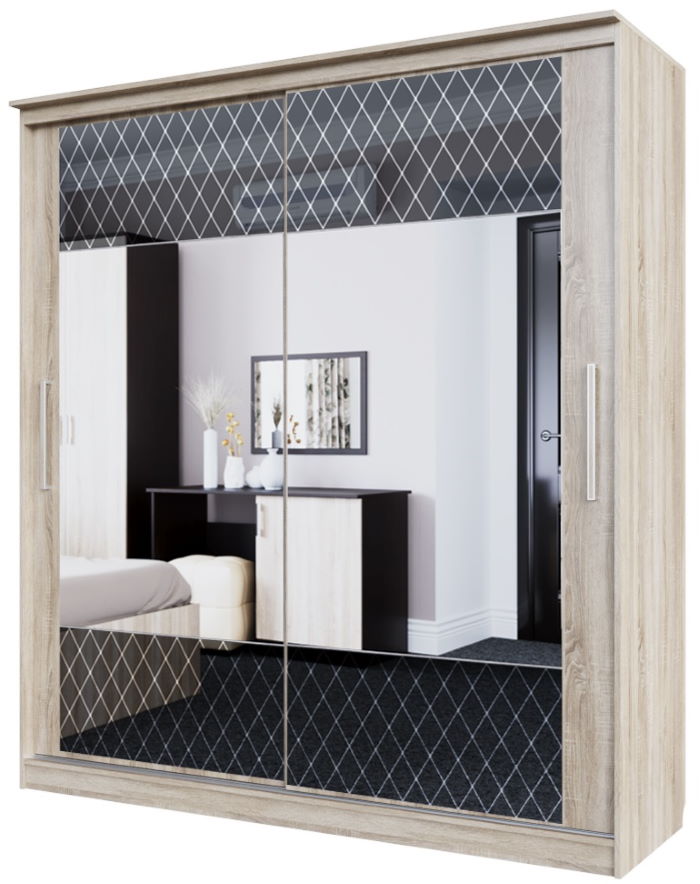 Фото Шкаф-купе №19 Классик черный (1,5 - 2 двери) от производителя SV-мебель в Феодосии по цене 34&nbsp;190 ₽