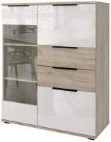 Фото  комод со стеклом альянс 435.18 производитель StolLine