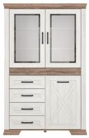 Шкаф Marselle REG2W1D4S (ясень снежный-дуб сонома темный, ясень снежный-дуб сонома темный (Black Red White (БРВ)) ) в Феодосии от производителя 