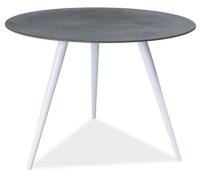 Стол обеденный Signal Evita (металл, стекло-серый,  белый (Signal) ) в Феодосии от производителя 
