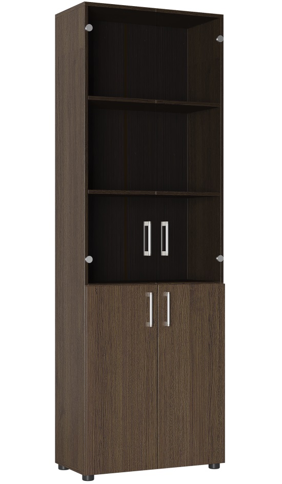 Фото Шкаф со стеклом Офис ОФ-303К от производителя Компасс в Феодосии по цене 16&nbsp;360 ₽