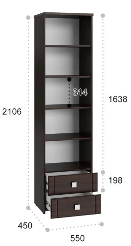 Фото Пенал Изабель ИЗ-63К с зеркалом от производителя Компасс в Феодосии по цене 25&nbsp;320 ₽