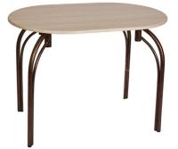 Стол обеденный Марсель (металл, мдф-ясень шимо темный,  медный антик (Бител) ) в #REGION_NAME_DECLINE_PP# от производителя 