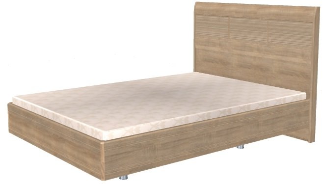 Фото Кровать двуспальная Мелисса КР-2802 (СМ 140х200) с ламельным основанием от производителя Лером в Феодосии по цене 31 980 ₽