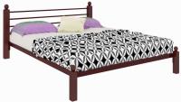 Кровать двуспальная Милана Lux (СМ 160х200) трубка металл в интернет магазине Планета Комфорта Фото derevyannye-krovati кровать двуспальная милана lux (см 160х200) трубка металл производитель Милсон
