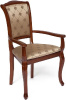 Стул Женева (Geneva) с подлокотниками ( Обивка стула:ткань, коричневый в рыжину (maf brown), в ассортименте (Tetchair) )