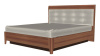 Кровать двуспальная Камелия КР-1074 (СМ 180х200) с подъемным механизмом ( 180х200 , ЛДСП/МДФ , слива валлис комбинированный , с подъемным мех. , с коробом , без матраса (Лером) )
