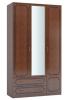 Фото Шкаф Лакированный ШР-3 (123) с зеркалом трехдверный от производителя Браво-мебель в Феодосии по цене 36&nbsp;530 ₽
